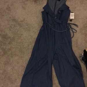 Ruffle Culotte Jumpsuit